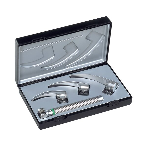 Laringoscop Riester Macintosh Ri-integral Baby XL 2.5V cu maner AA si lame 0, 1, 2 8050, 