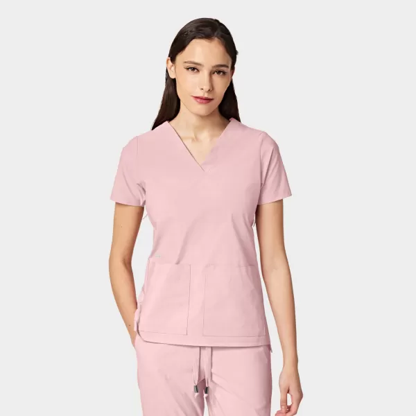 Bluza uniforma medicala, PARKLEY CRESSY ABC, 1001, Culoare: Light Pink, Marime: L, 