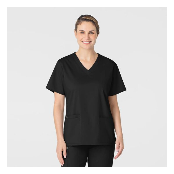 Bluza uniforma medicala, WonderWork 101, Culoare: Black, Marime: M, 