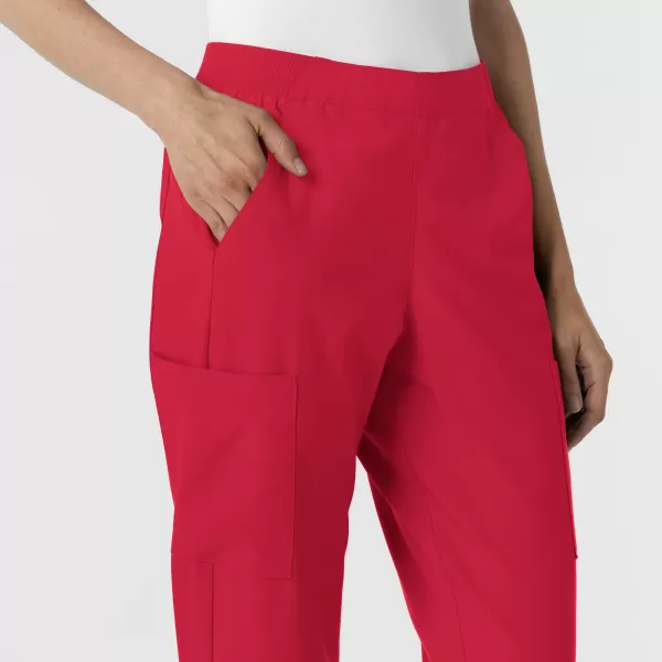 Pantaloni uniforma medicala dama, Wink W123, 5145, Culoare: Red, Marime: S, , 6 image