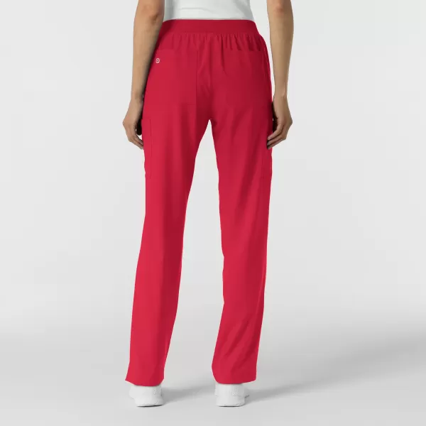 Pantaloni uniforma medicala dama, Wink W123, 5145, Culoare: Red, Marime: S, , 8 image