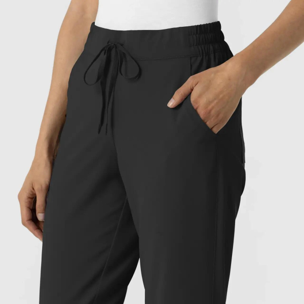Pantalon uniforma medicala, Wink Renew, 5934, Culoare: Black, Marime: XS, , 4 image