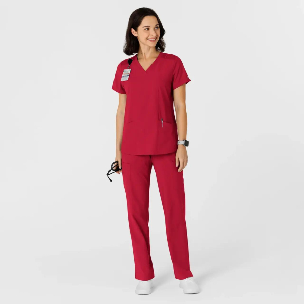 Bluza uniforma medicala dama, Wink W123, 6145, Culoare: Red, Marime: M, , 2 image