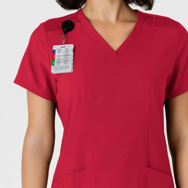 Bluza uniforma medicala dama, Wink W123, 6145, Culoare: Red, Marime: M, , 6 image