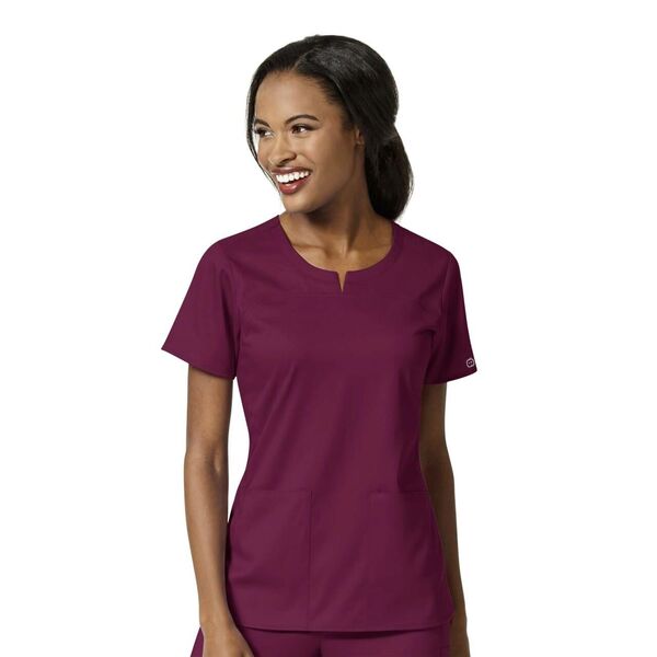 Bluza uniforma medicala, WonderWink PRO, 6419-WINE, Culoare: Wine, Marime: 2XL, 