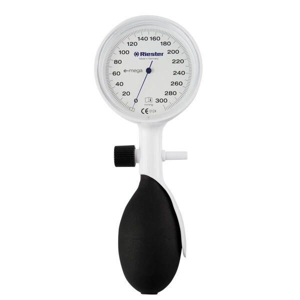 Tensiometru E-Mega alb, Riester, manseta adult, 1370-107, 