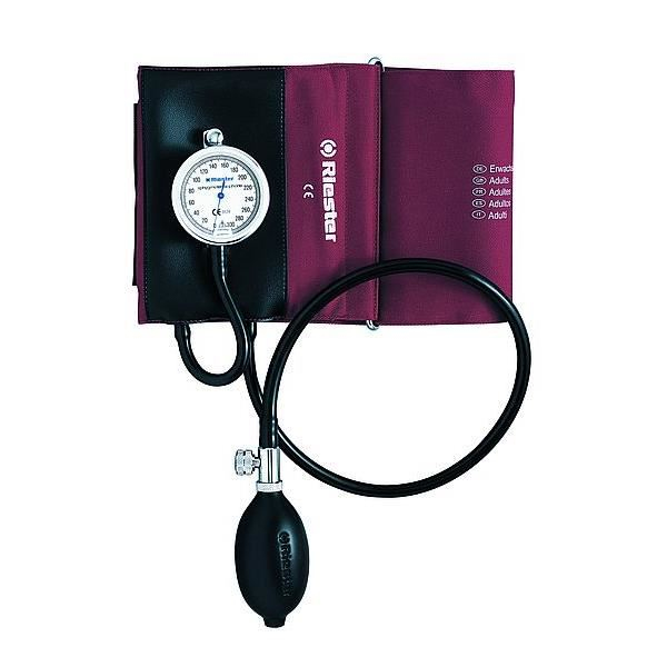 Tensiometru Sphygmotensiophone, Riester, 2 tuburi, manseta adulti 1380, 